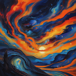 Celestial Energy Flow – Abstract Cosmic Sky Wall Art | High-Resolution Digital Download